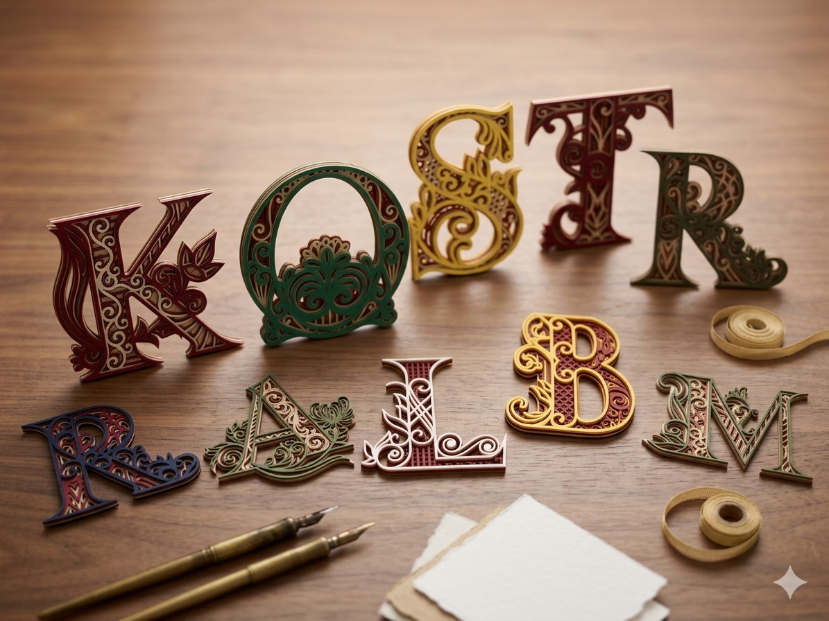 Lettres décoratives 3D